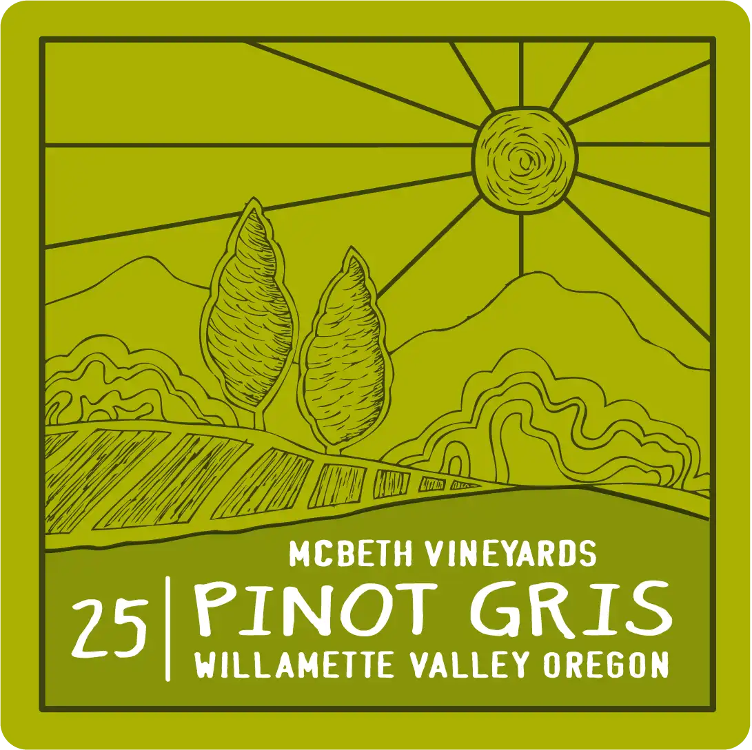 McBeth Vineyards 2025 Pinot Gris label
