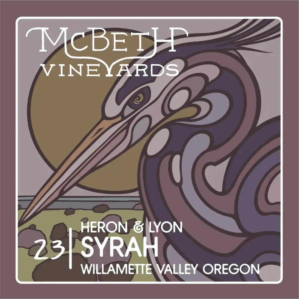 McBeth Vineyards 2023 Syrah label