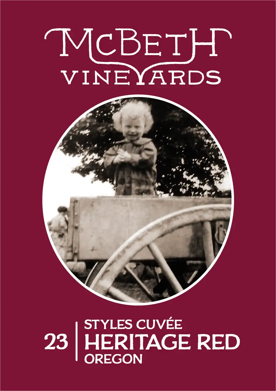 McBeth Vineyards 2023 Heritage Red label